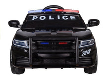 Elektrické policejní auto s dálkovým ovládáním – černé