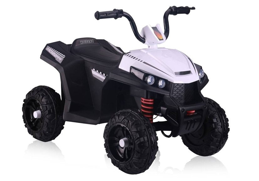 S601 White - Electric Ride On Quad