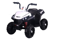 S601 White - Electric Ride On Quad