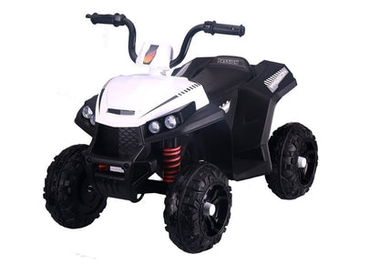 S601 White - Electric Ride On Quad