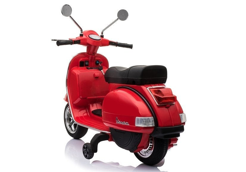 Vespa Scooter Electric Ride On Motorcycle - Red