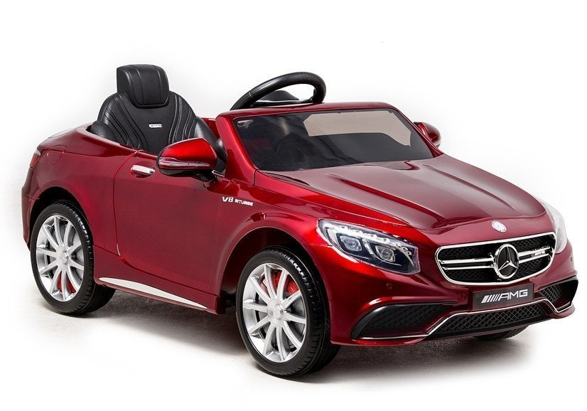 Mercedes S63 Electric Ride On Car - Red Painting