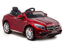 Mercedes S63 Electric Ride On Car - Red Painting