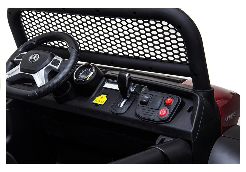 Elektrické autíčko Mercedes Unimog – zelené, 12V – Mercedes