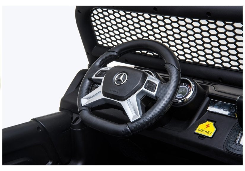 Elektrické autíčko Mercedes Unimog – zelené, 12V – Mercedes