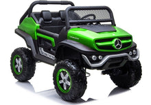 Elektrické autíčko Mercedes Unimog – zelené, 12V – Mercedes