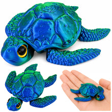 3D figurka mořského želvy s pohyblivými ploutvemi 8 cm