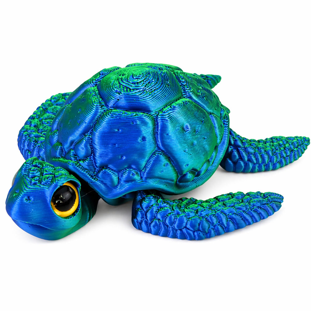 3D figurka mořského želvy s pohyblivými ploutvemi 8 cm