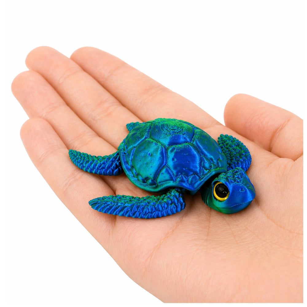 3D figurka mořského želvy s pohyblivými ploutvemi 8 cm