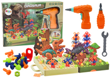 3D puzzle dinosaurus s vrtačkou – stavebnice s nářadím