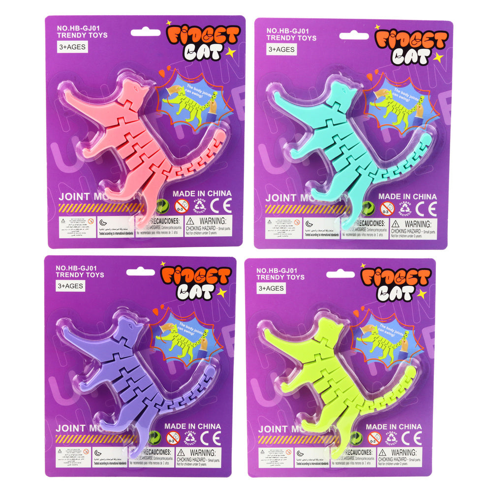 3D puzzle kočka fidget – antistresová hračka ohebná mix