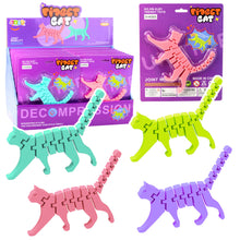 3D puzzle kočka fidget – antistresová hračka ohebná mix