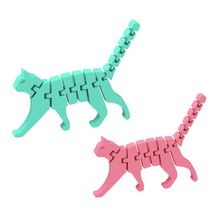 3D puzzle kočka fidget – antistresová hračka ohebná mix