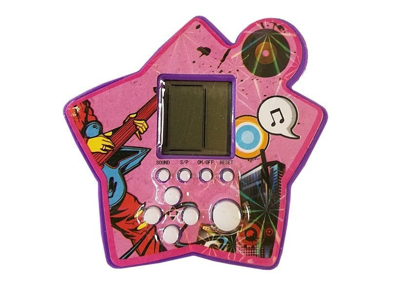 Brick Game Electronic Tetris Portable Star Purple