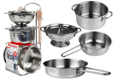 Stainless Steel Pots and Pans Miniature 8 pcs
