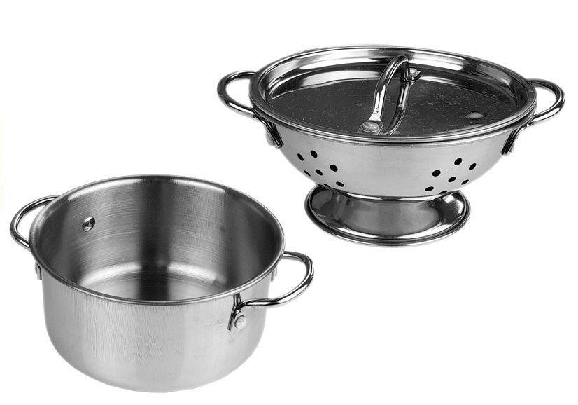 Stainless Steel Pots and Pans Miniature 8 pcs