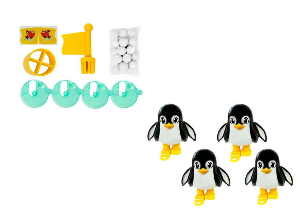 Penguin Football Kick the Ball Iceberg