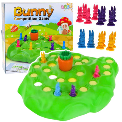 Family Game Rabbits Funny Bunny Carrot Race Cards
