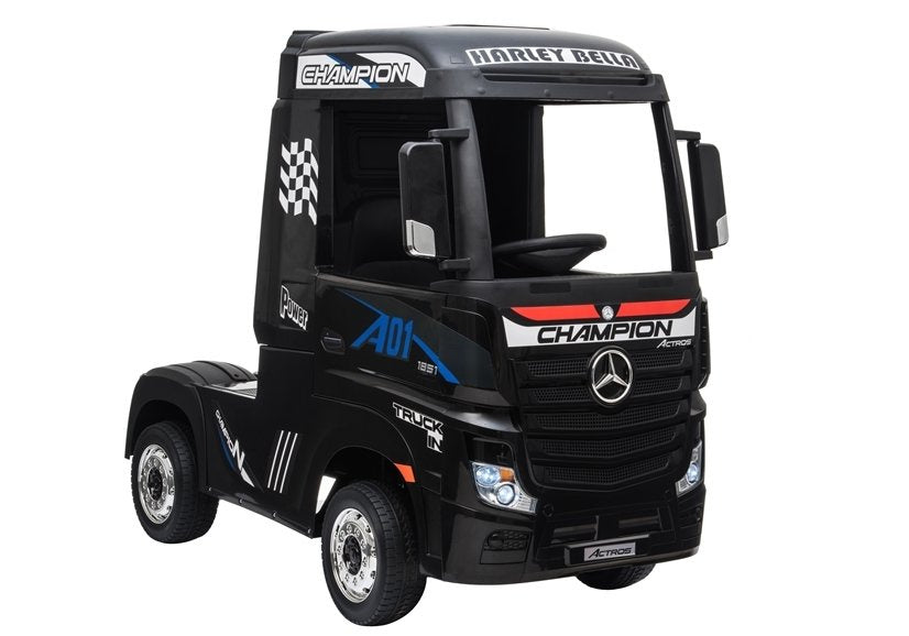 Electric Ride-On Car Mercedes Actros Black