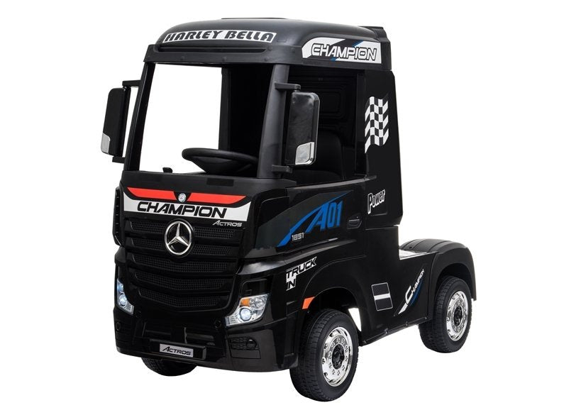 Electric Ride-On Car Mercedes Actros Black