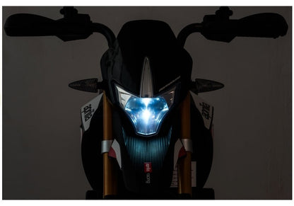 Elektrická motorka pro děti s LED světly – žlutá