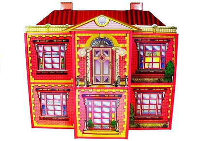 Dolls' House - Large Villa with Furniture + FREE DOLL