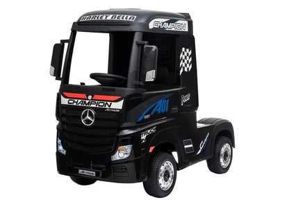 Electric Ride-On Car Mercedes Actros Black Painted MP4