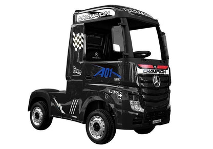 Electric Ride-On Car Mercedes Actros Black Painted MP4