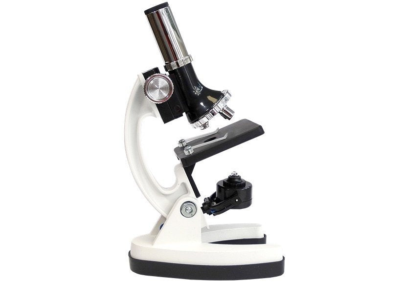 Children's Microscope in a Carrying Case Educational Scientist 28 Elements 300x 600x 1200x
