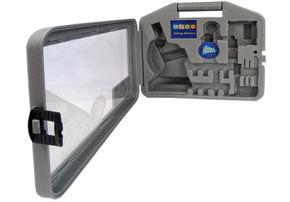 Children's Microscope in a Carrying Case Educational Scientist 28 Elements 300x 600x 1200x