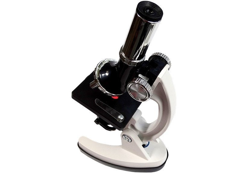 Children's Microscope in a Carrying Case Educational Scientist 28 Elements 300x 600x 1200x