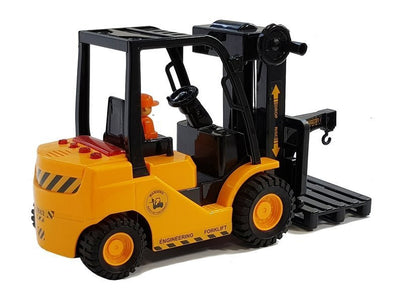 Forklift Moving Forks Sounds Lights Orange