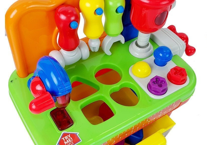 Workshop For Babies Sorter Tool Set with Sound and Light