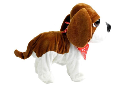 Interactive Dog On a Leash Barks Wags Tail Sensors