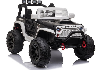 JC666 Police Black - Electric Ride On Car