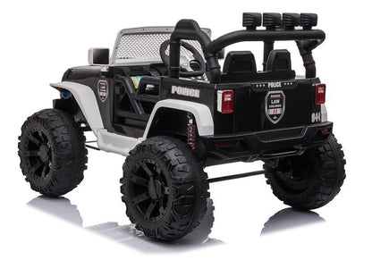 JC666 Police Black - Electric Ride On Car