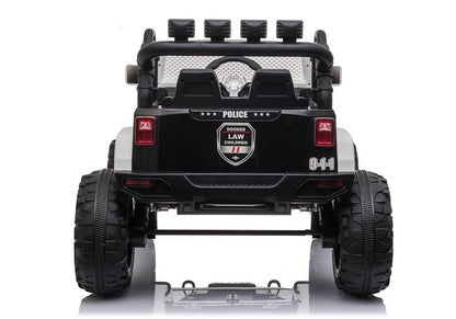 JC666 Police Black - Electric Ride On Car