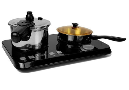 Dětská kuchyňka z nerezové oceli s indukční deskou – 32 dílů