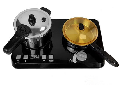 Dětská kuchyňka z nerezové oceli s indukční deskou – 32 dílů