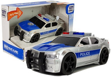 Police Car 1:20 drivetrain friction drive sound Light effects Silver