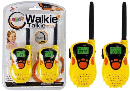 Walkie Talkie Krótkofalówki  Zasięg 100 m Żółte Dla Dzieci