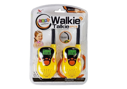 Walkie Talkie Krótkofalówki  Zasięg 100 m Żółte Dla Dzieci