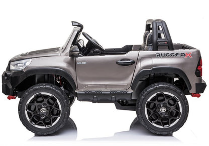 Electric Ride On Car Toyota Hilux Silver Painted
