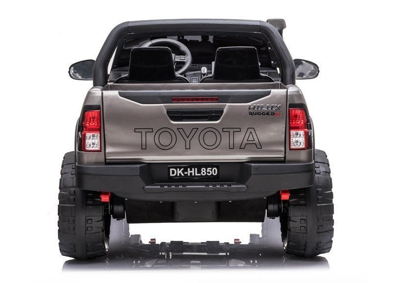 Electric Ride On Car Toyota Hilux Silver Painted