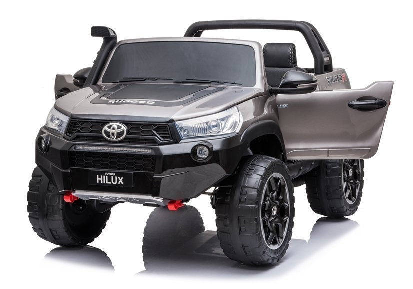 Electric Ride On Car Toyota Hilux Silver Painted