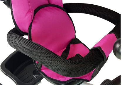 Rower Trójkołowy PRO300 Różowy z  Rączka i Obręczą