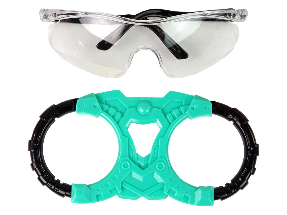 Zabawki Kosmiczne Miecz Świetlny Turkusowy Okulary Ochronne Dźwięk