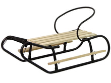 Metal Sled with Backrest Strap Black