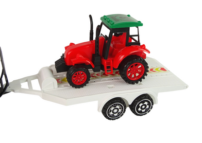 Set terénního auta s bagrem a tahačem – s frikčním pohonem