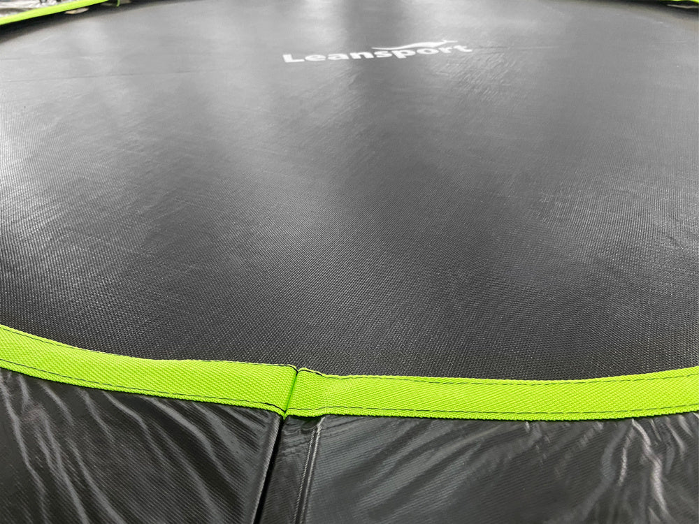 LEAN Sport Max Trampoline 14ft Black-Green
